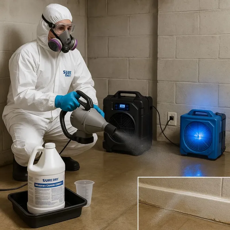 Sanitization and Odor Removal process in Commerce, CA